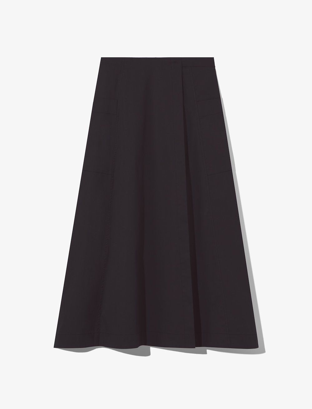 Soft Poplin Wrap Skirt