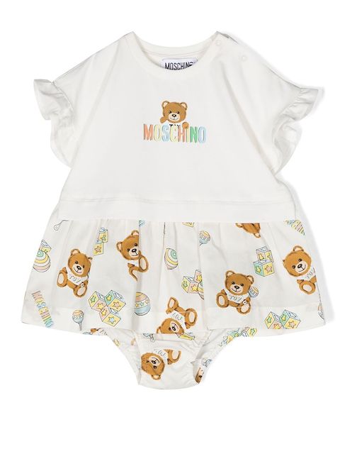 Moschino Kids Kleid mit Teddy