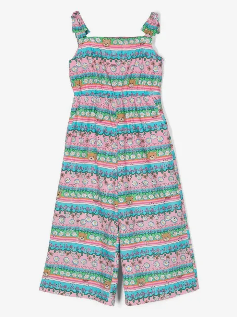 Moschino Kids Mouwloze jumpsuit