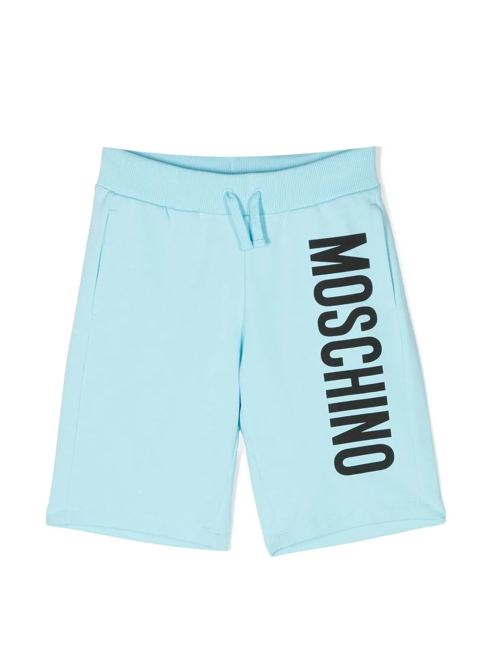 

Moschino Kids shorts deportivos con logo estampado - Azul