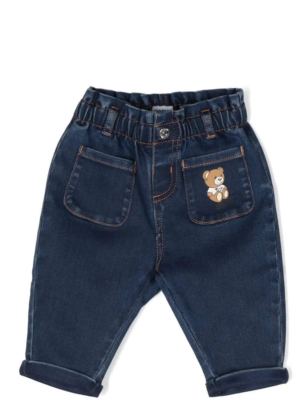 

Moschino Kids mid-rise straight jeans - Blue