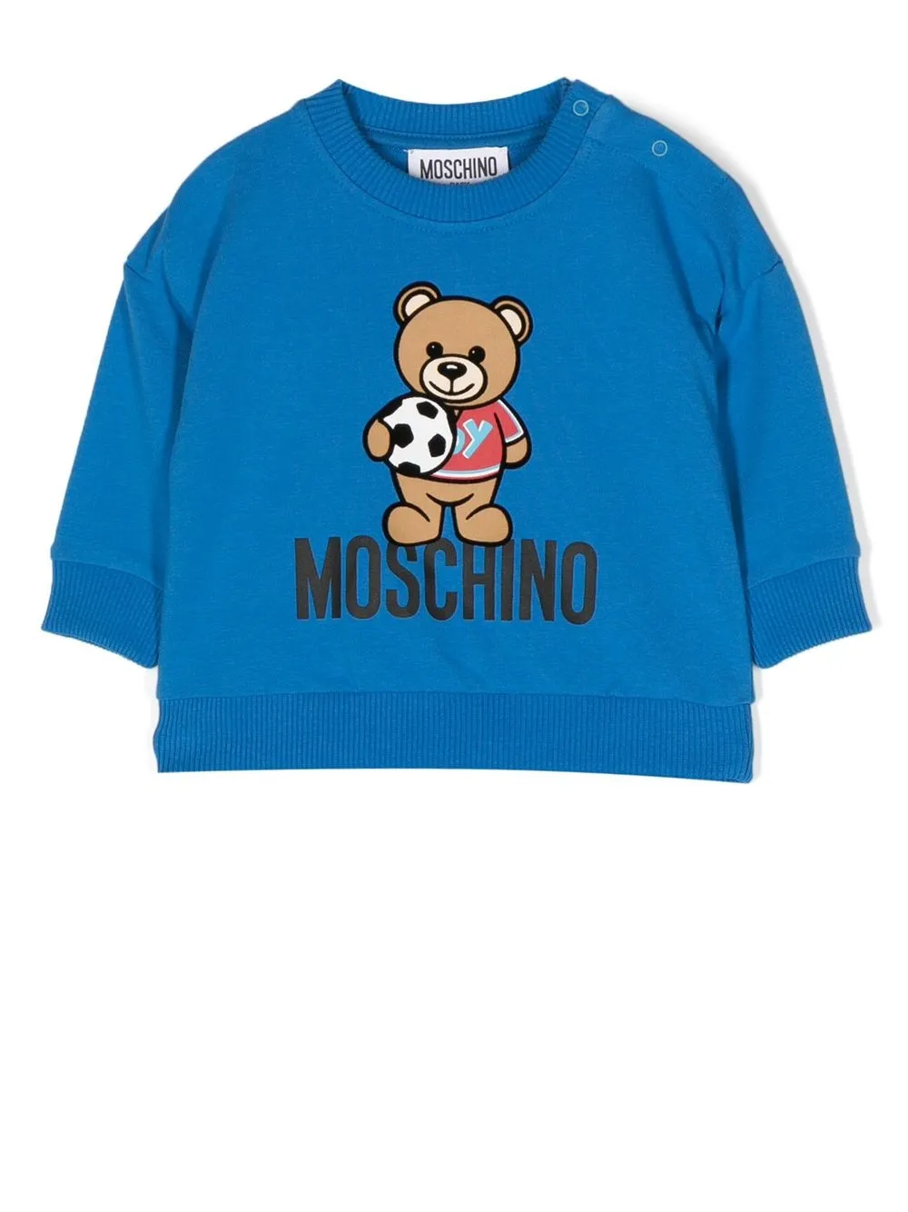 

Moschino Kids traje deportivo con motivo Teddy Bear - Azul