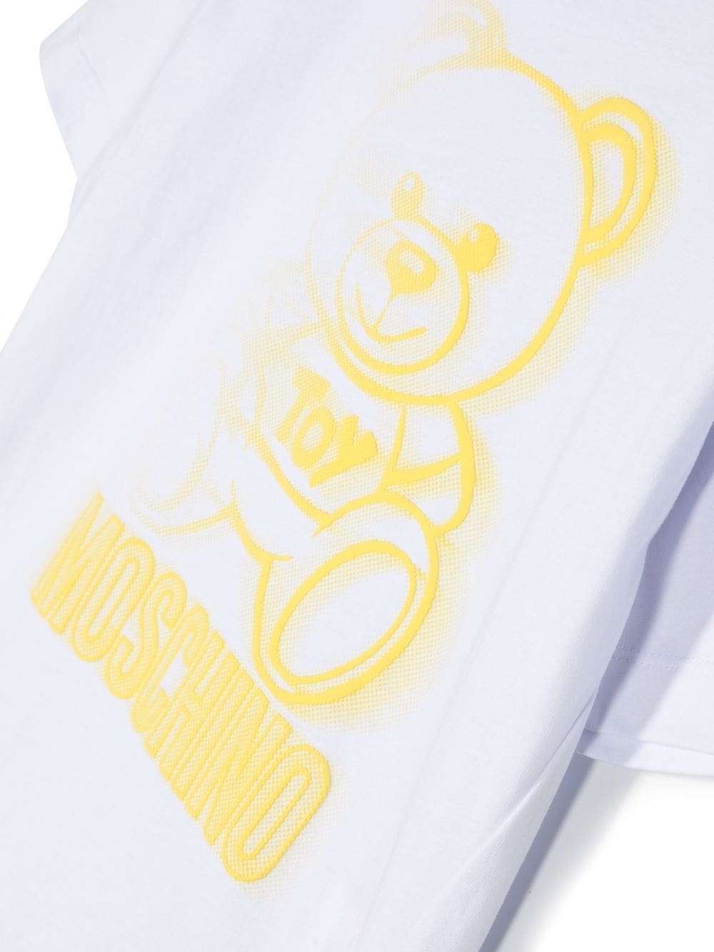 Shop Moschino Teddy Print T-shirt In White