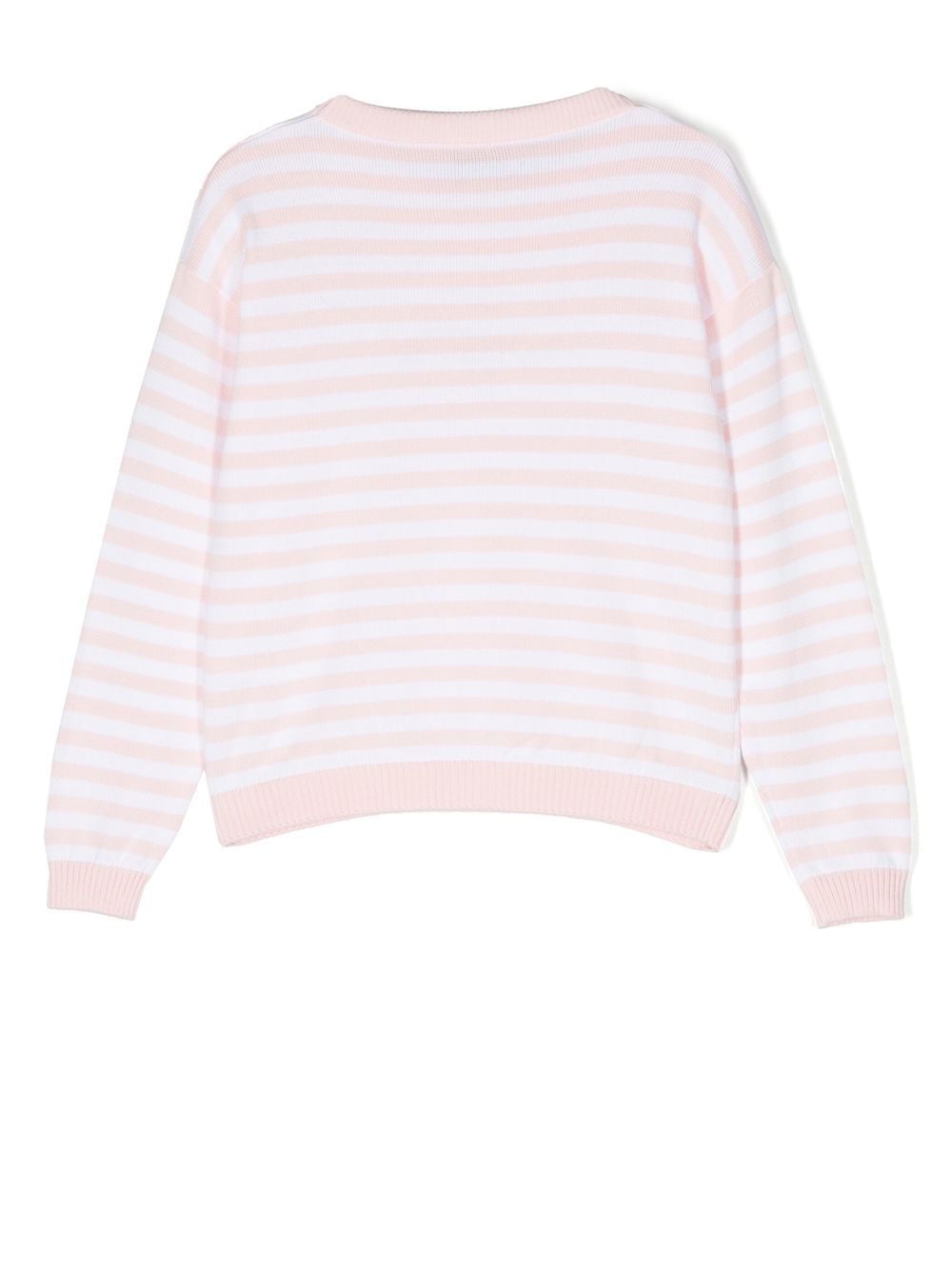 Moschino Kids Gestreepte top - Roze