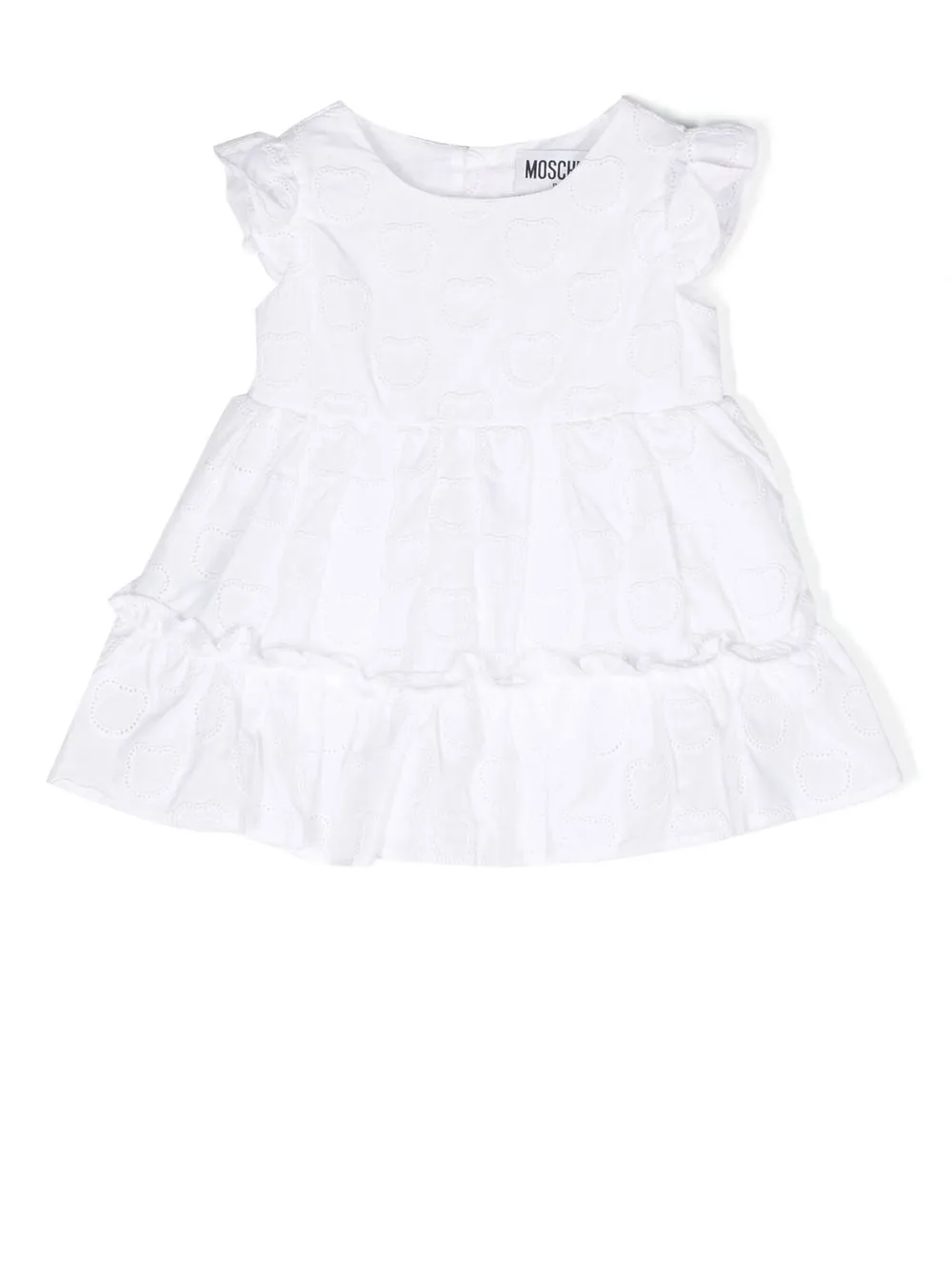 

Moschino Kids vestido con bordado Teddy Bear - Marrón