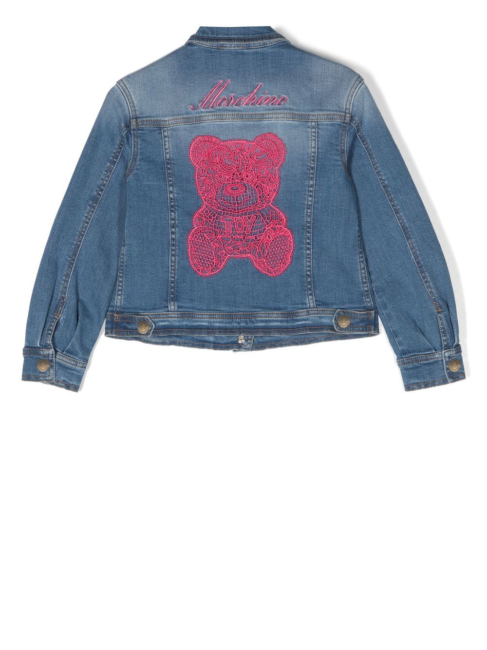 Moschino Kids Denim jack - Blauw