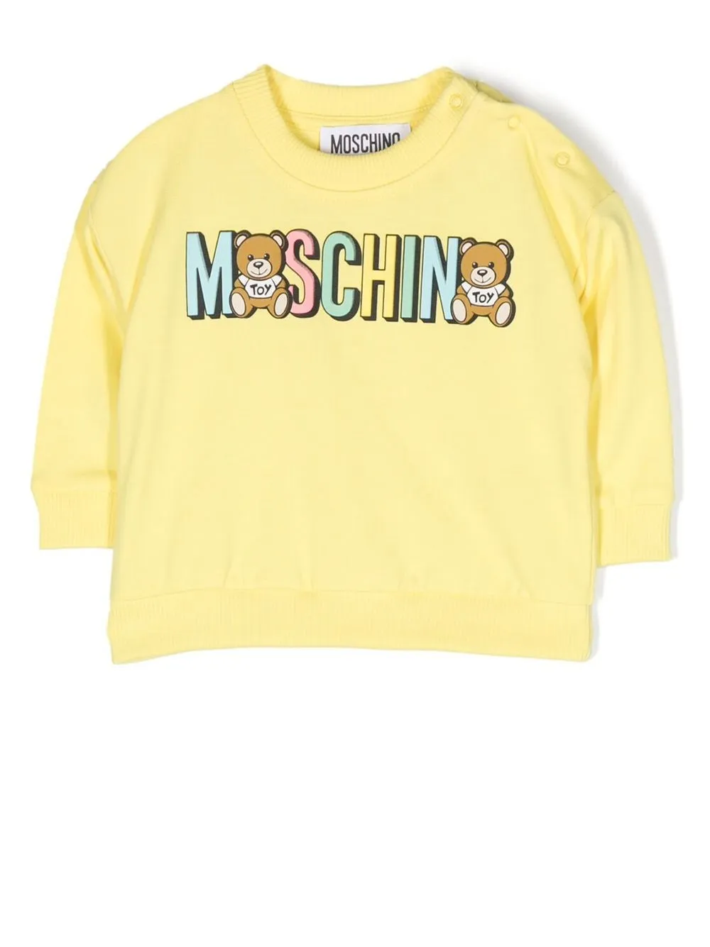 

Moschino Kids Teddy Bear logo-print sweatshirt - Yellow