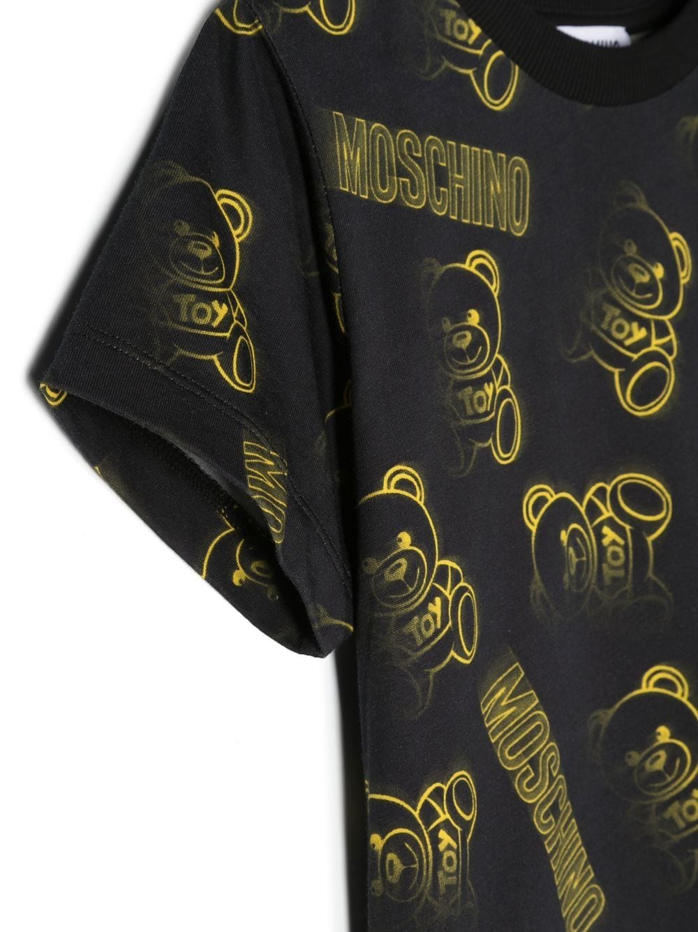 Shop Moschino Teddy-print T-shirt In Black