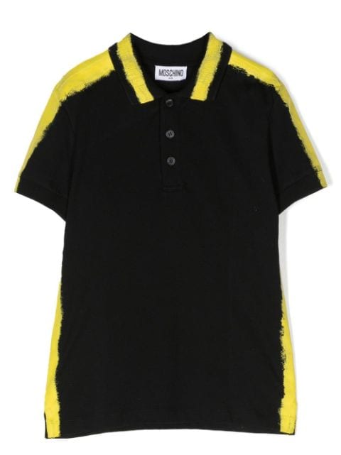 Moschino Kids logo-print polo shirt