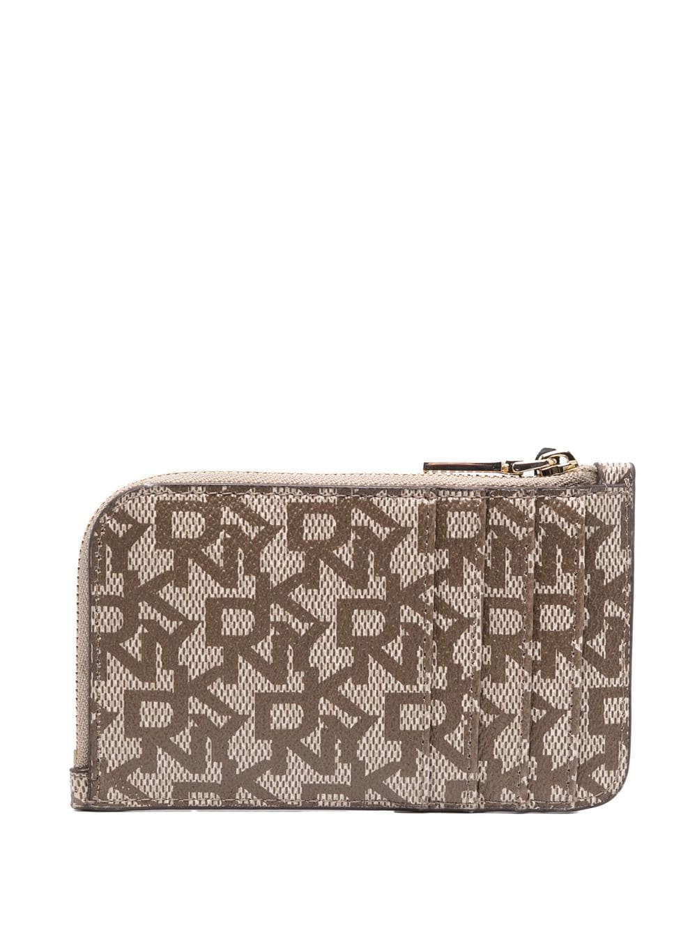 DKNY Pasjeshouder met monogramprint - Bruin