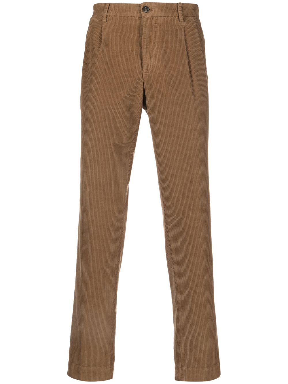 briglia 1949 pantalon droit à taille mi-haute - marron