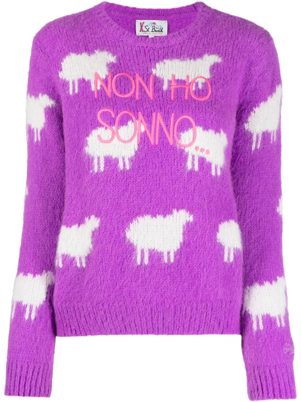 

MC2 Saint Barth intarsia-knit jumper - Purple