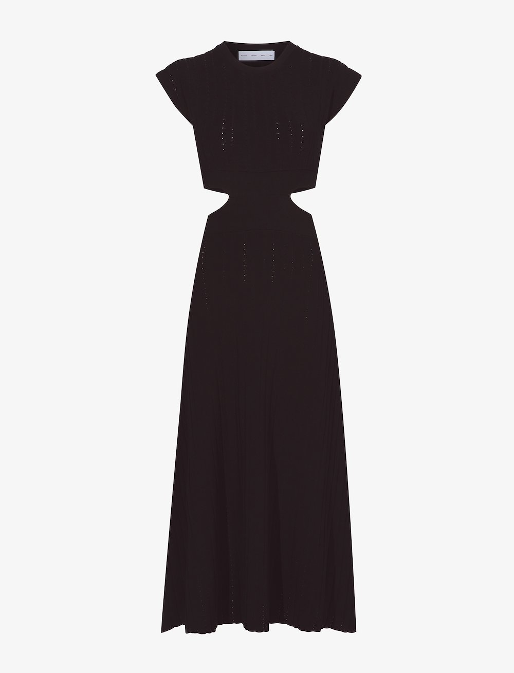 Pointelle Rib Cut Out Knit Dress