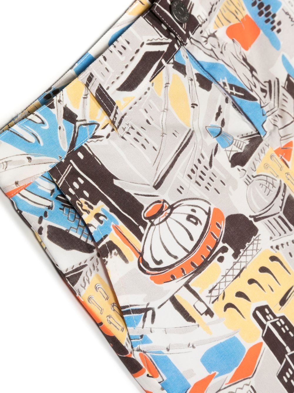 Shop Moschino Graphic-print Bermuda Shorts In 84354 - Multicolore