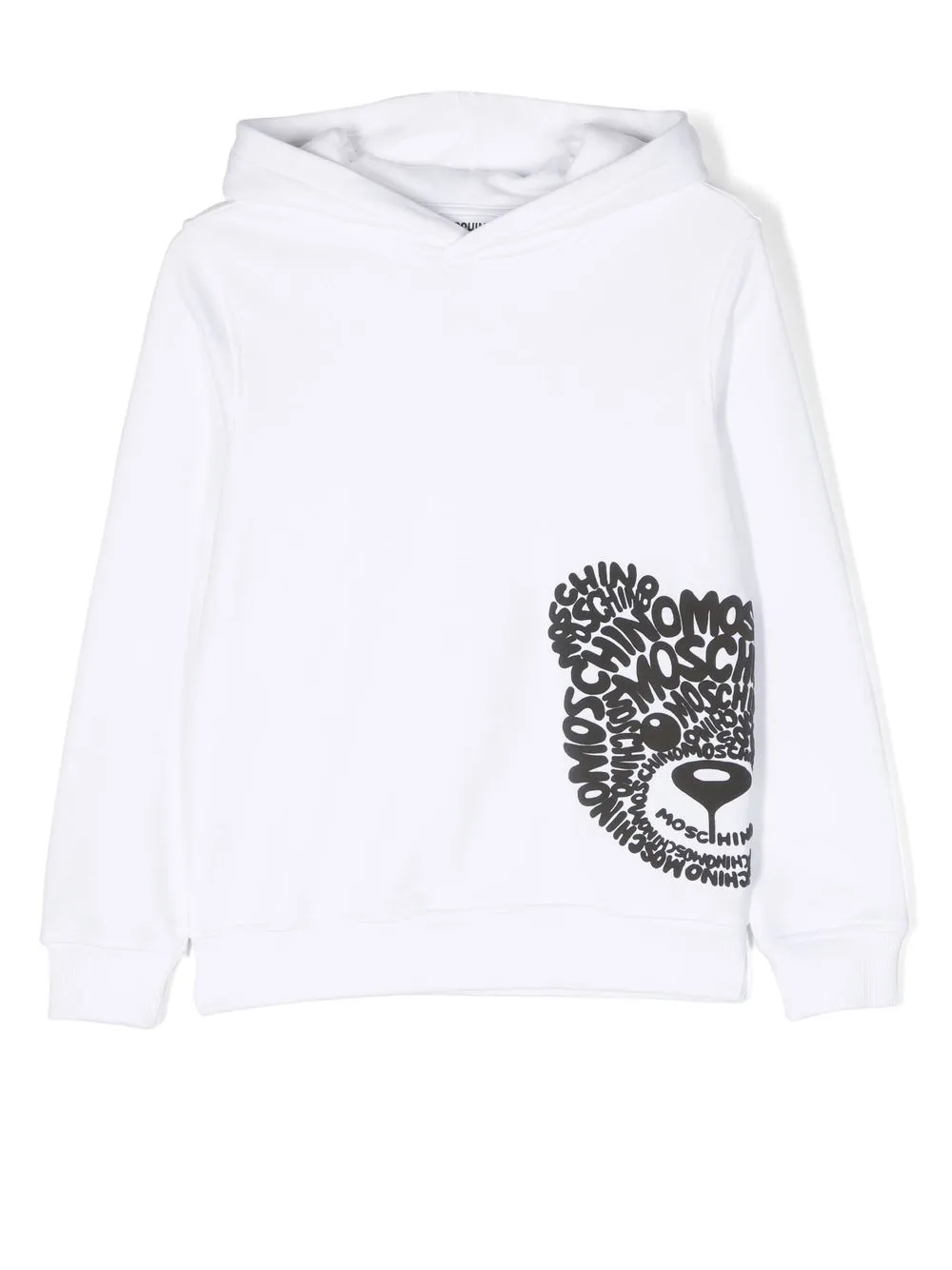 

Moschino Kids teddy-print pullover hoodie - White