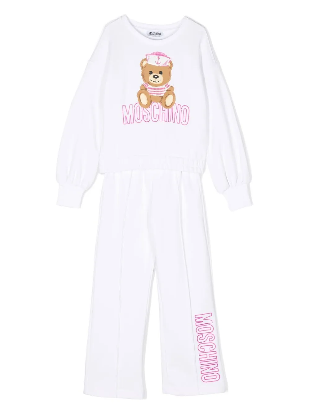 

Moschino Kids logo-print tracksuit set - White