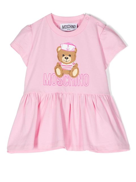 Moschino Kids Kleid mit Teddy-Print