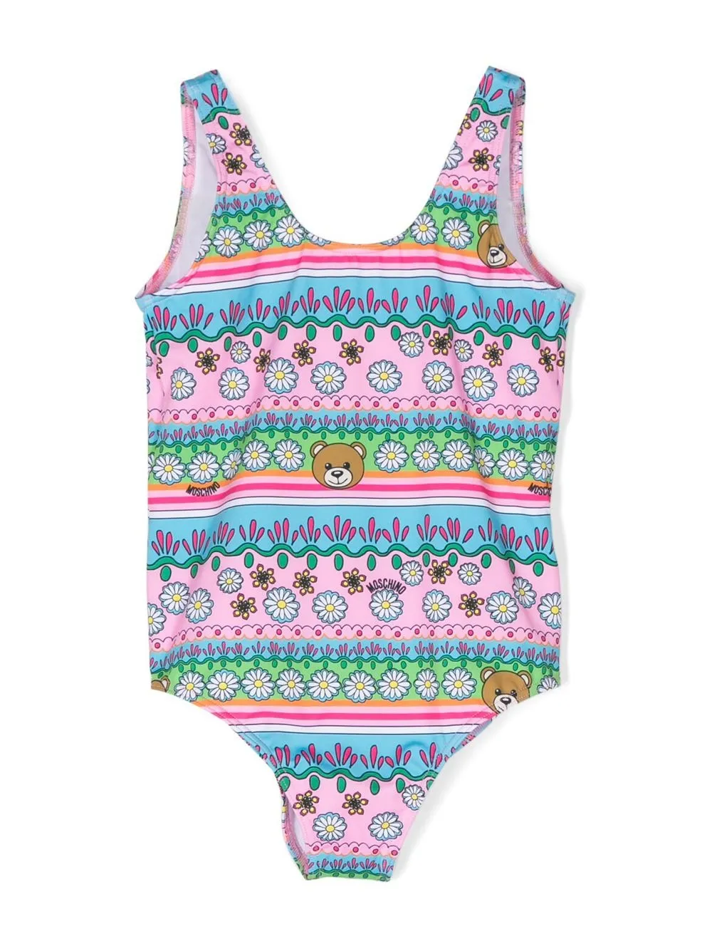 

Moschino Kids graphic-print swimsuit - Pink