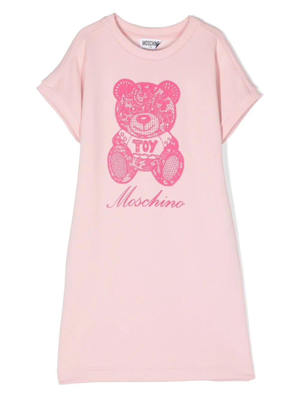 

Moschino Kids Teddy Bear-print T-shirt dress - Pink