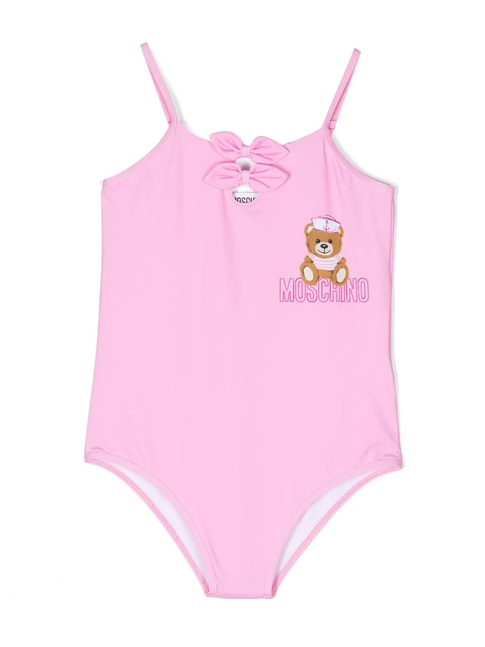 

Moschino Kids Teddy Bear-print swimsuit - Pink