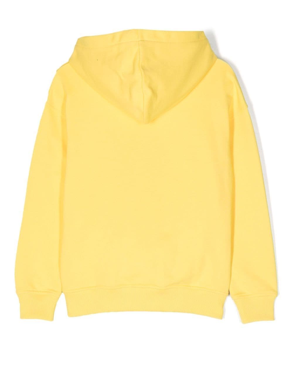 Moschino Kids Hoodie met lange mouwen - Geel