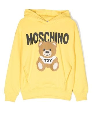 Moschino Kids Teddy Bear-print long-sleeve Hoodie - Farfetch