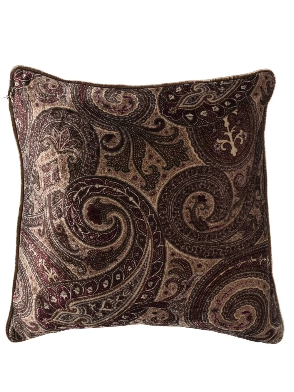 

ETRO paisley velvet cushion - Red