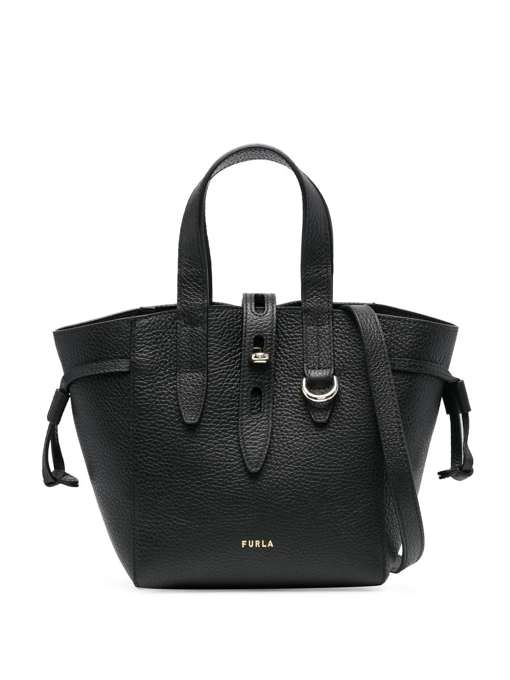 

Furla Net leather tote bag - Black