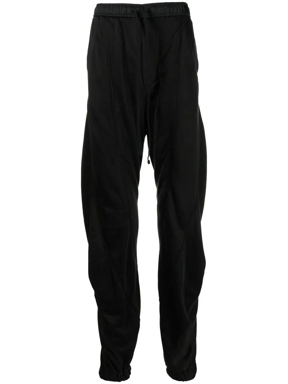 

Julius drawstring-waist drop-crotch trousers - Black