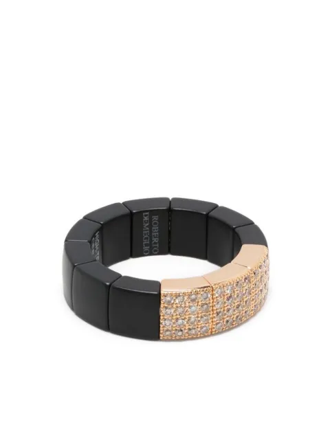 Roberto Demeglio 18kt rose gold Domino diamond ring