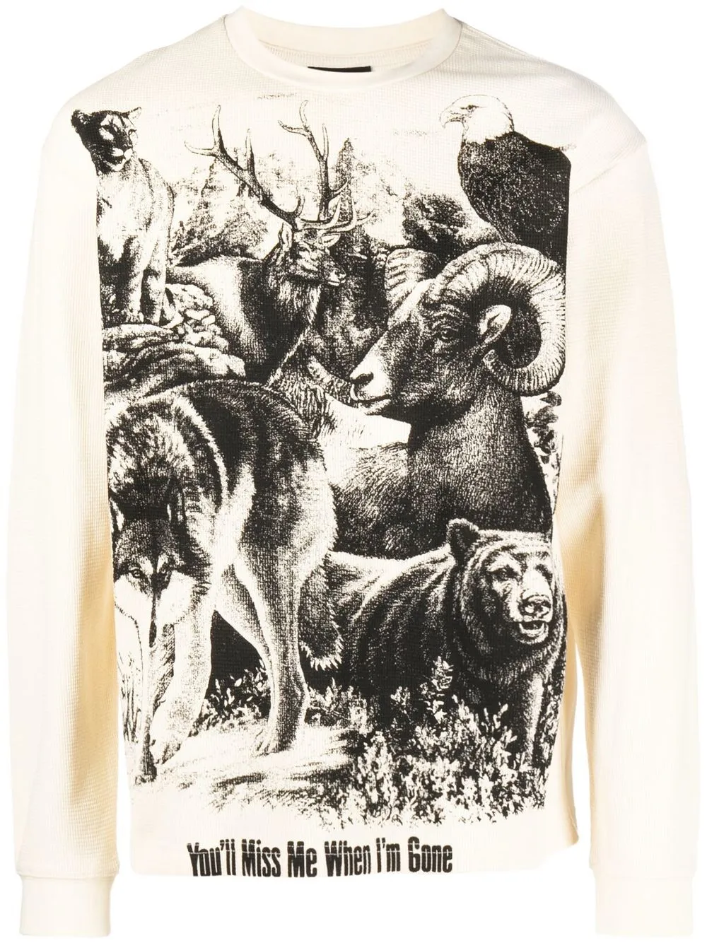 

Pleasures animal-print sweatshirt - Neutrals