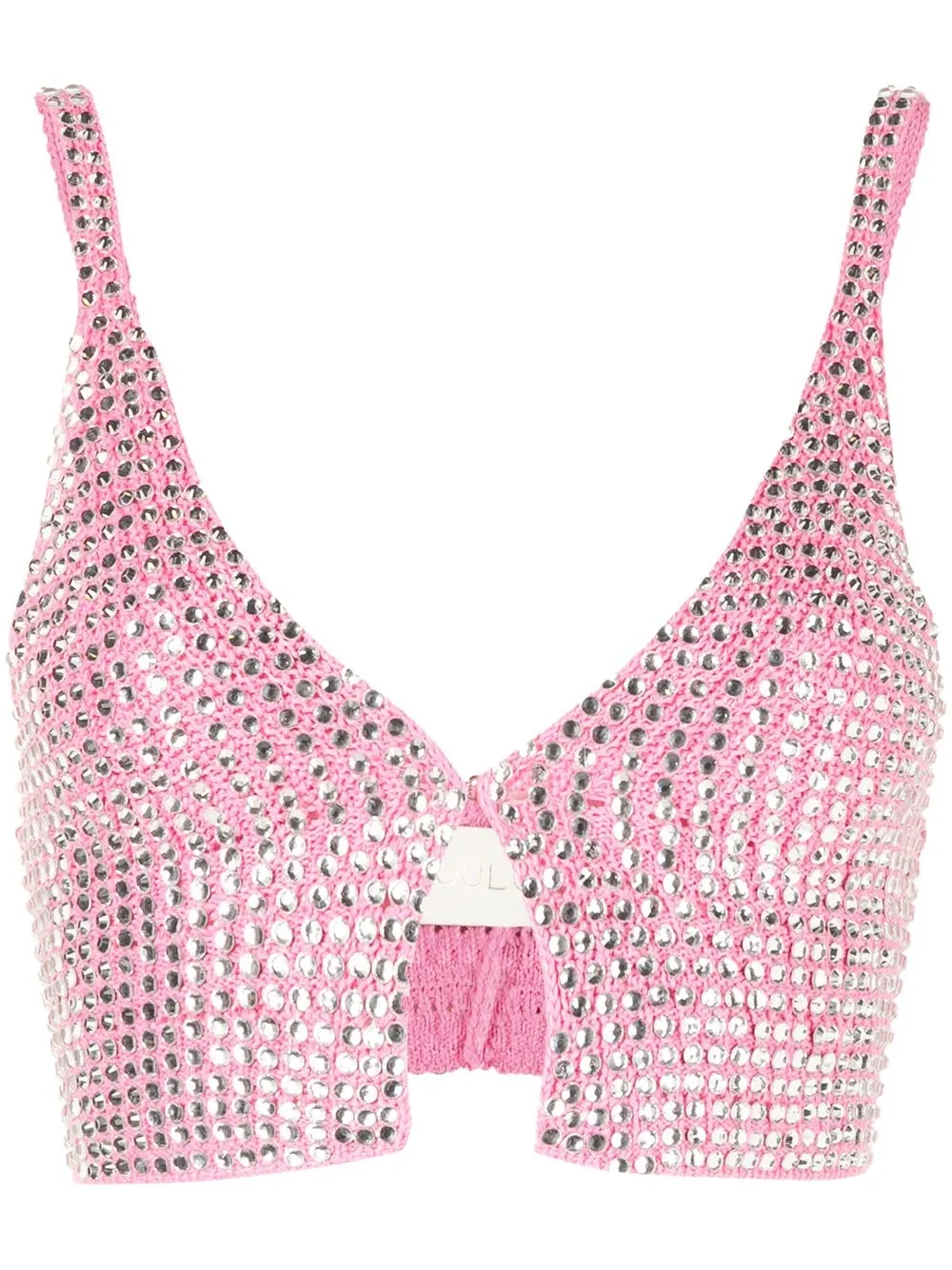 

Loulou studded crop top - Pink