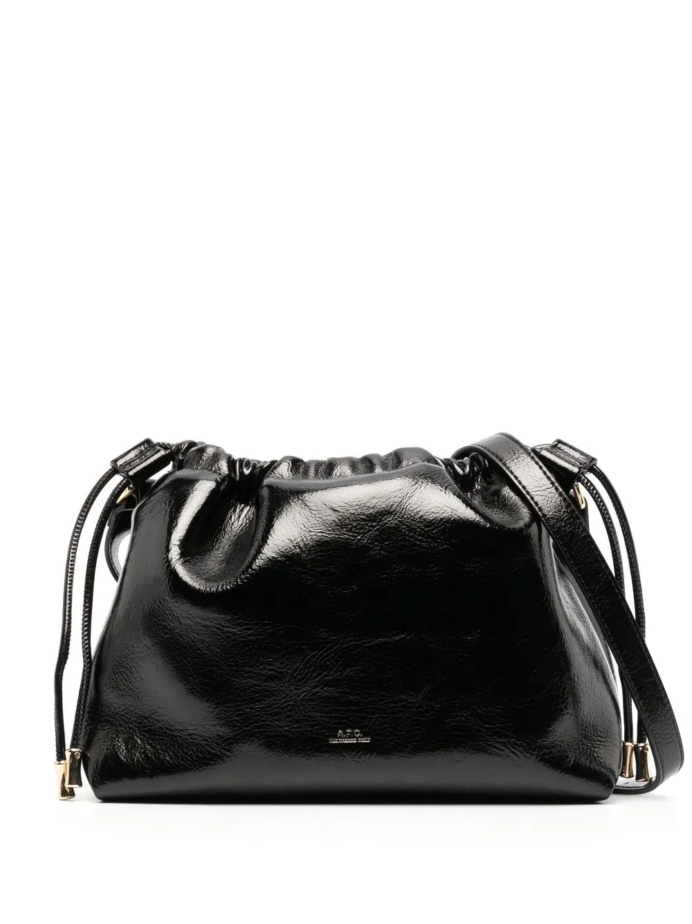 

A.P.C. bolsa de hombro con cordones - Negro