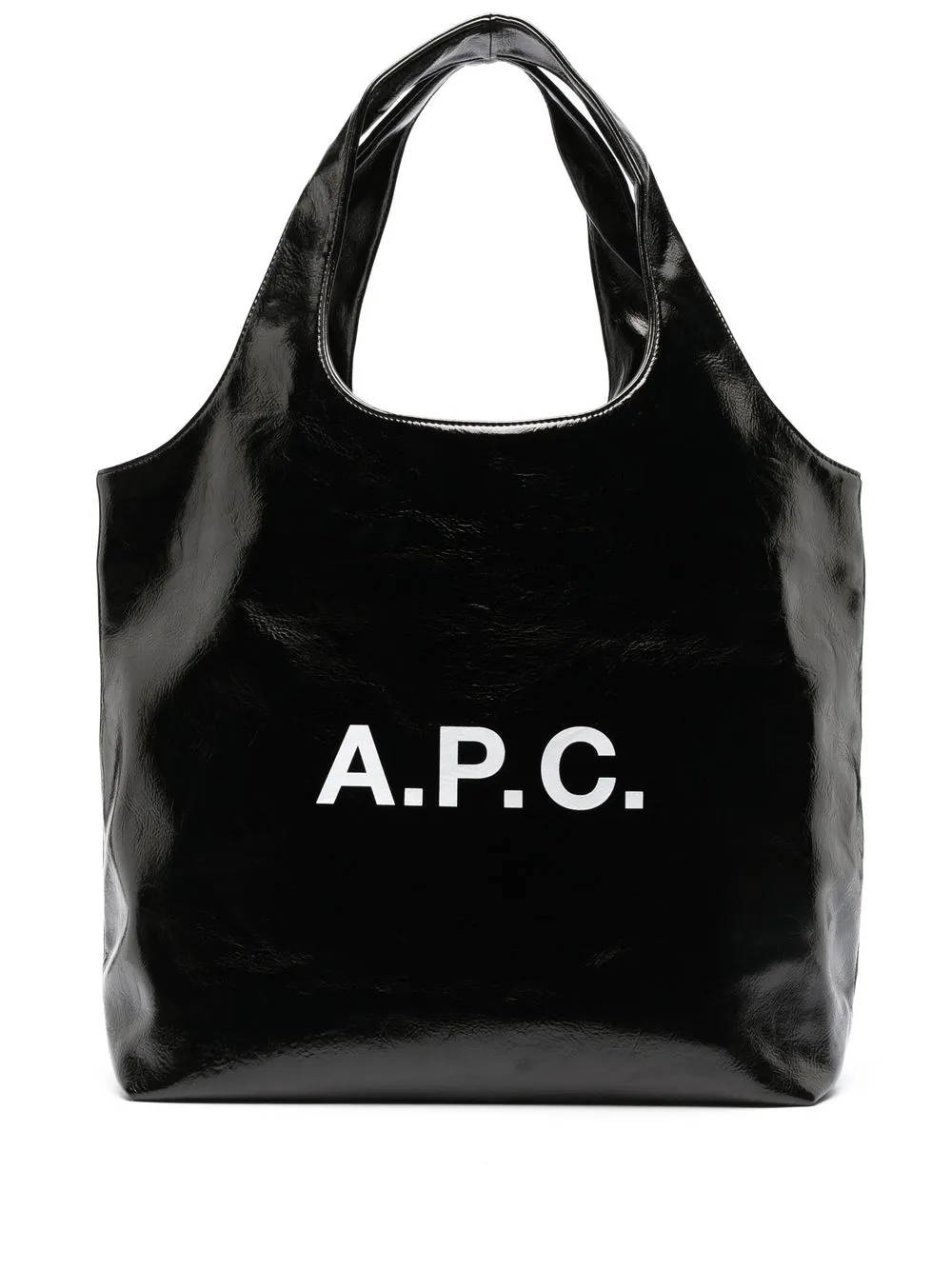 

A.P.C. logo-print tote bag - Black