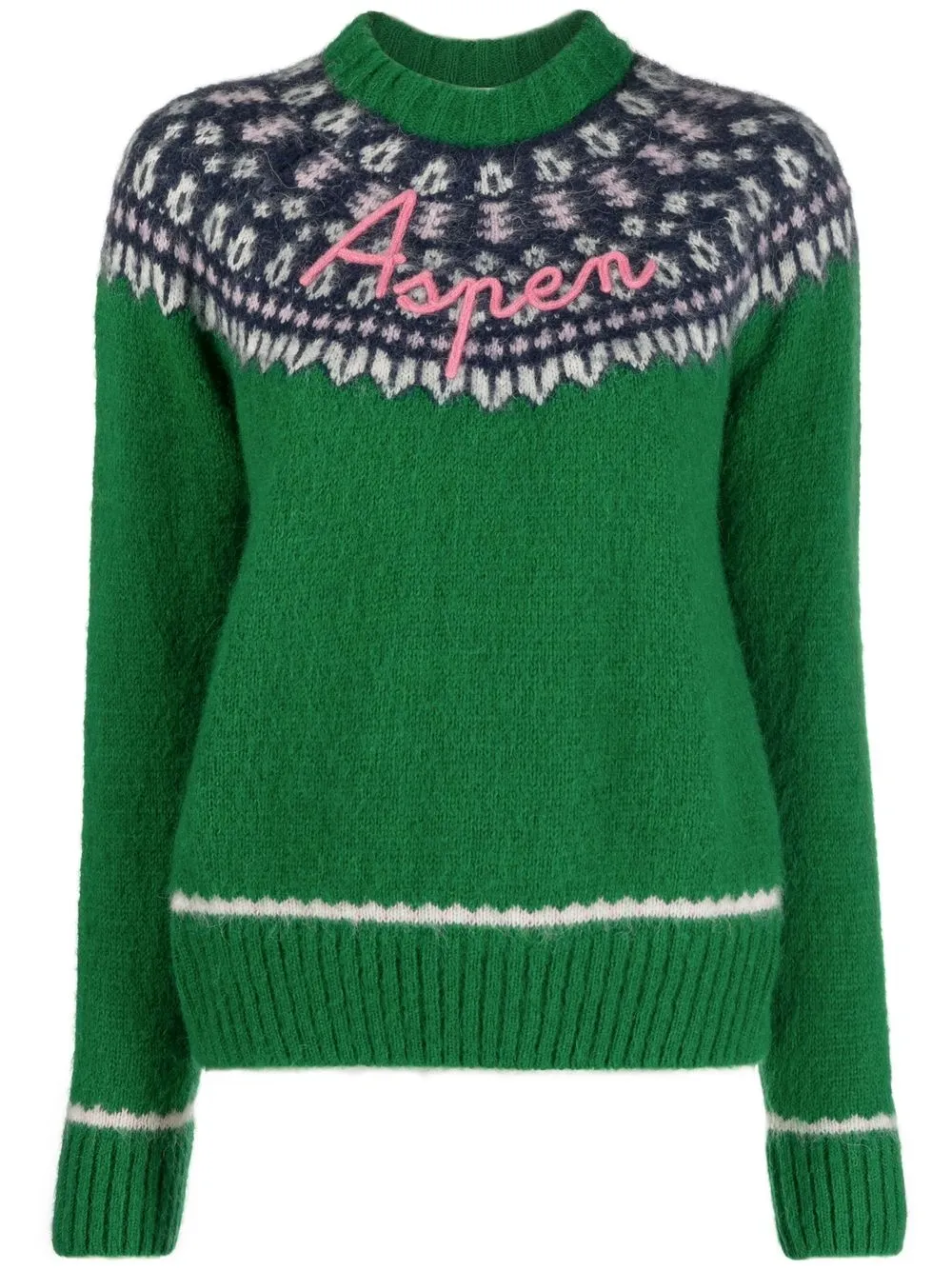 

MC2 Saint Barth intarsia-knit long-sleeved jumper - Green