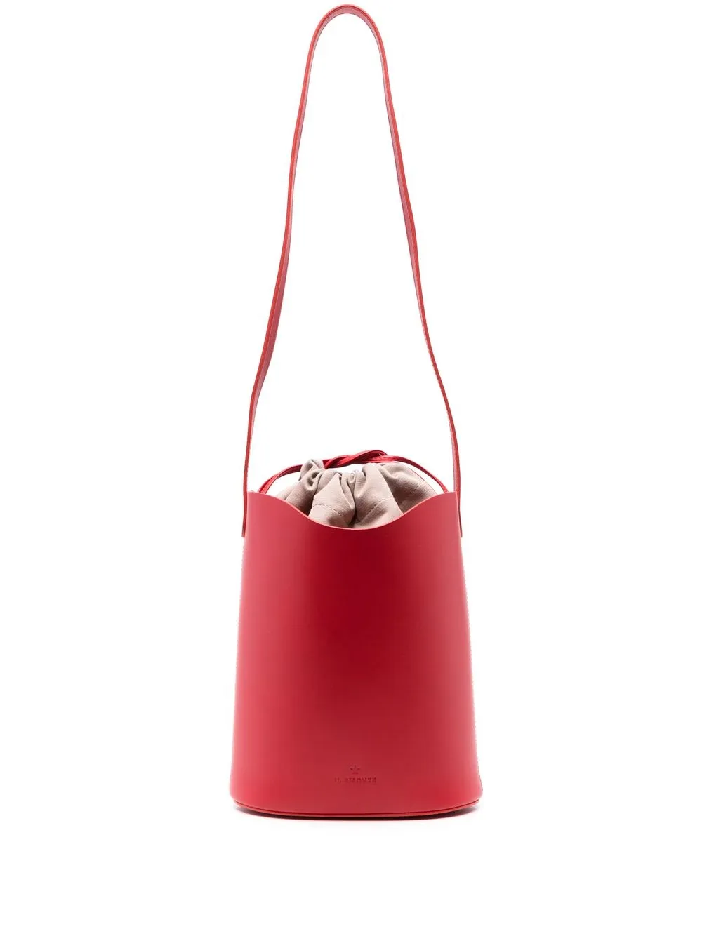 

Il Bisonte drawstring-fastening detail shoulder bag - Red