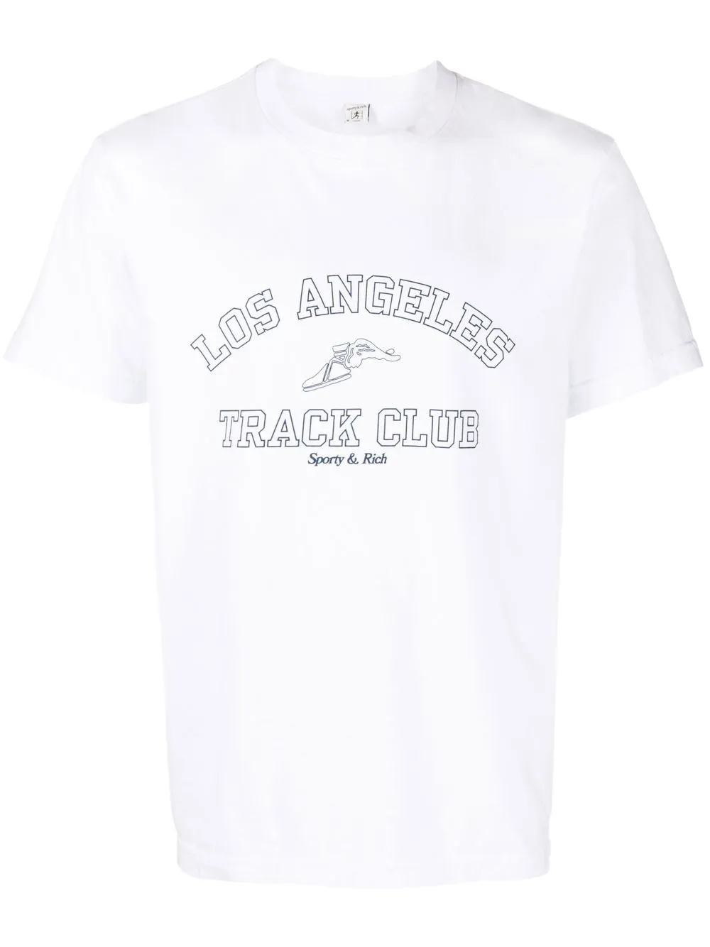 

Sporty & Rich Track club print T-shirt - White