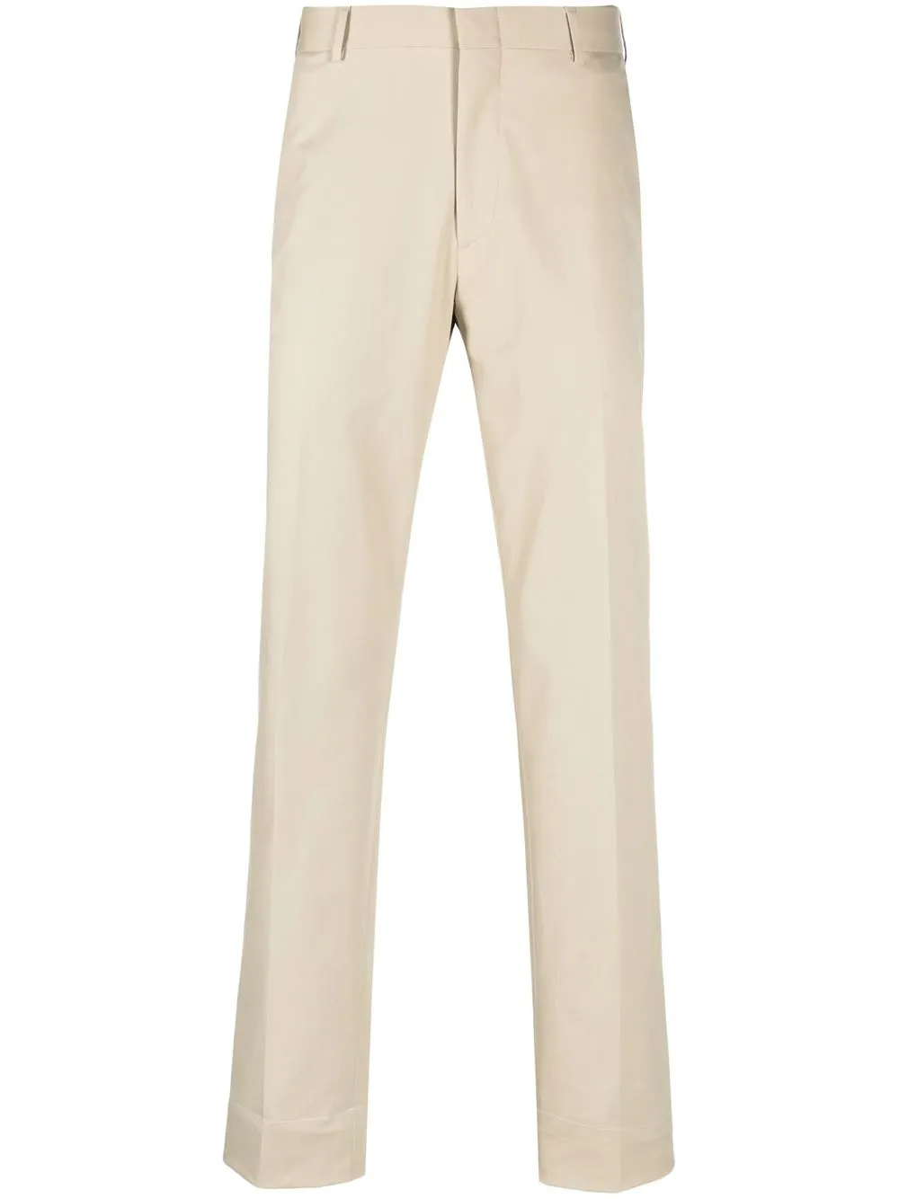 

Brioni cotton straight-leg trousers - Neutrals