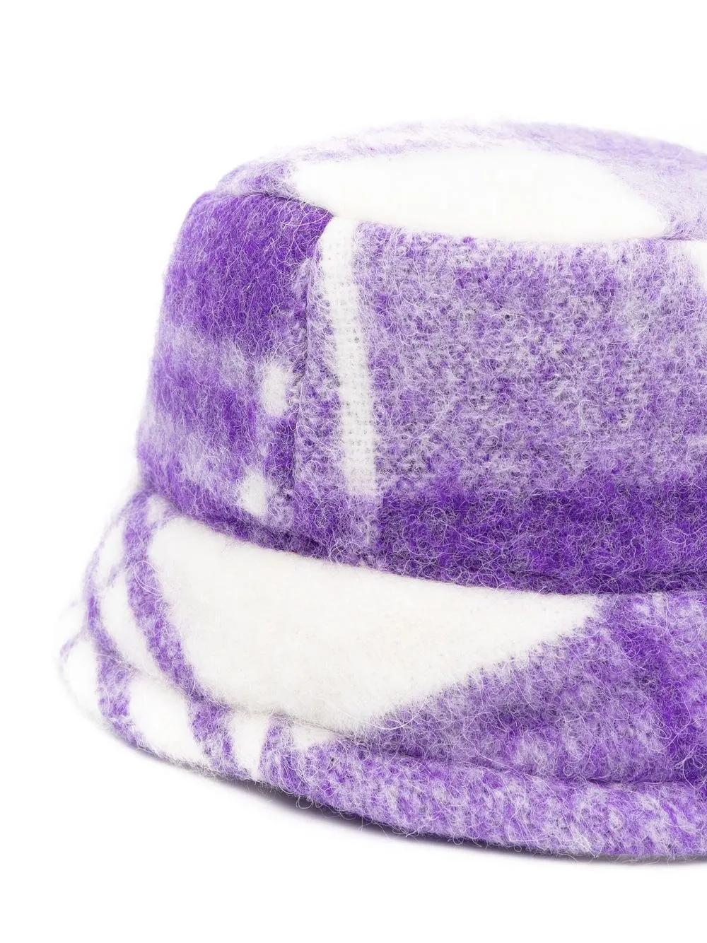 MC2 SAINT BARTH CHECK-PATTERN EMBROIDERED-LOGO BUCKET HAT