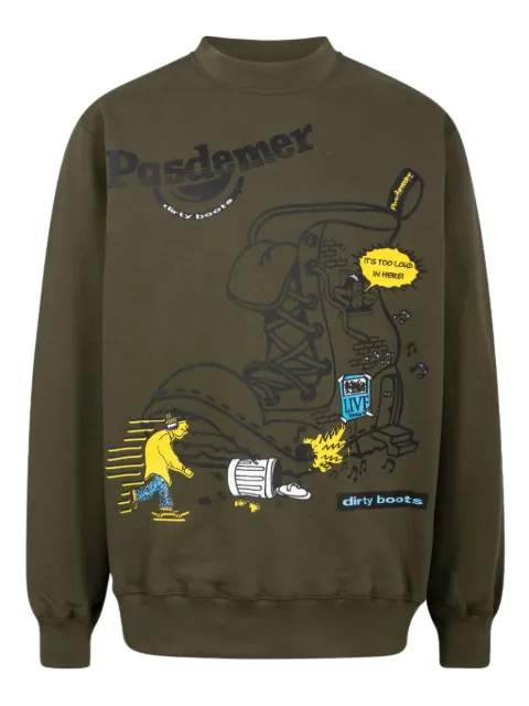 Pas de Mer Dirty Boots cotton sweatshirt
