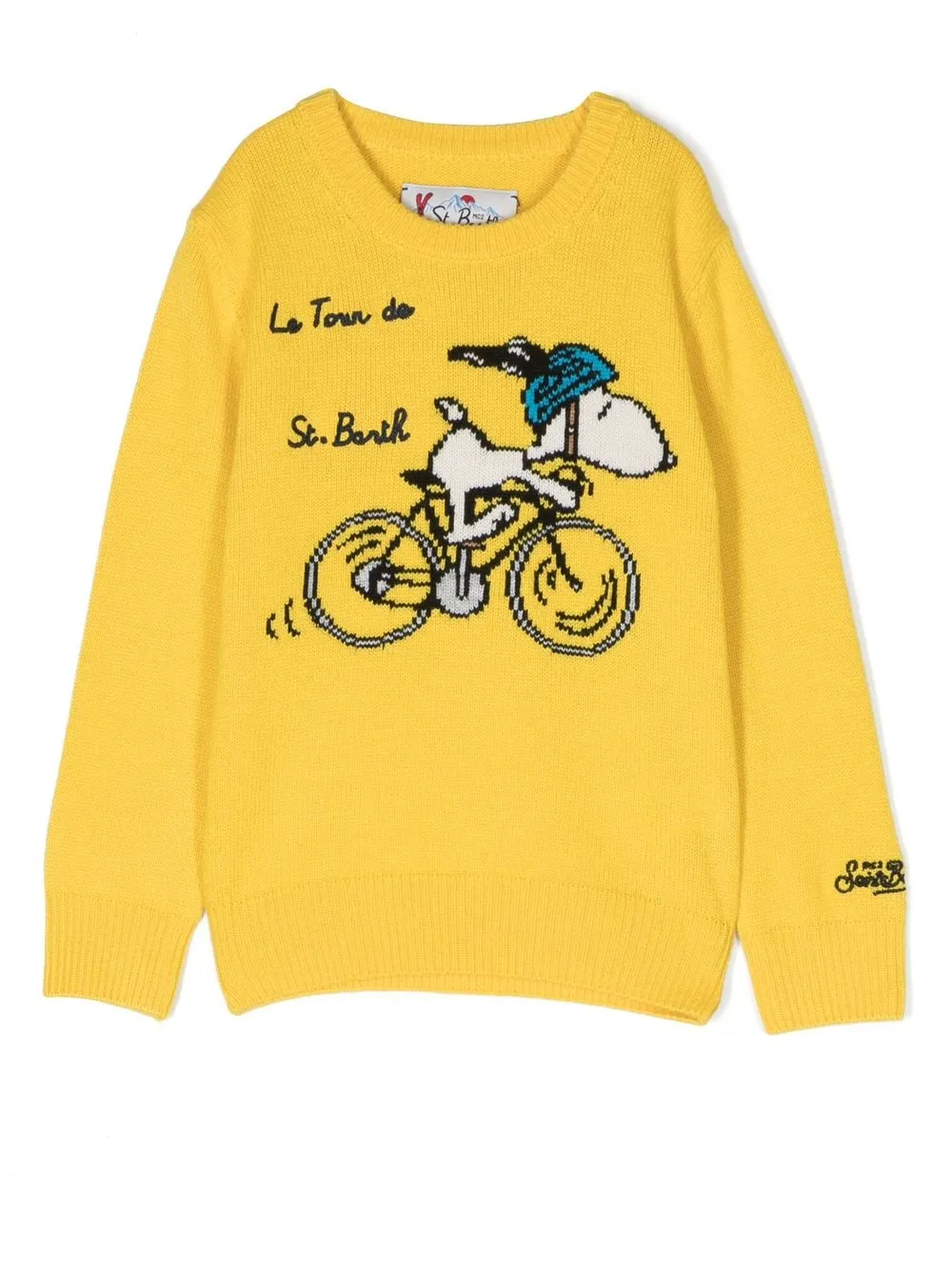 

MC2 Saint Barth Kids Snoopy intarsia-knit jumper - Yellow