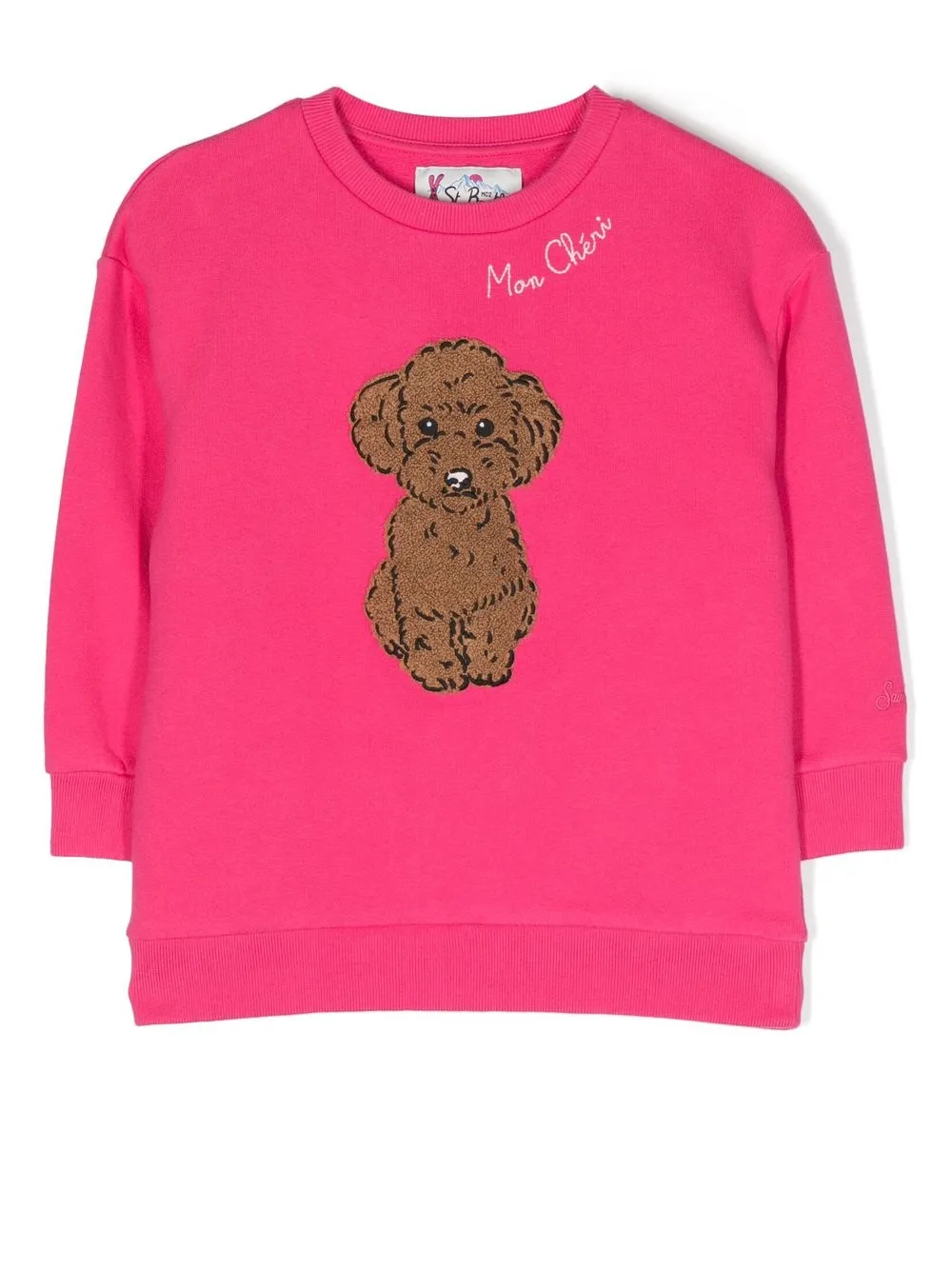 

MC2 Saint Barth Kids Briony appliqué-detail long-sleeve sweatshirt - Pink