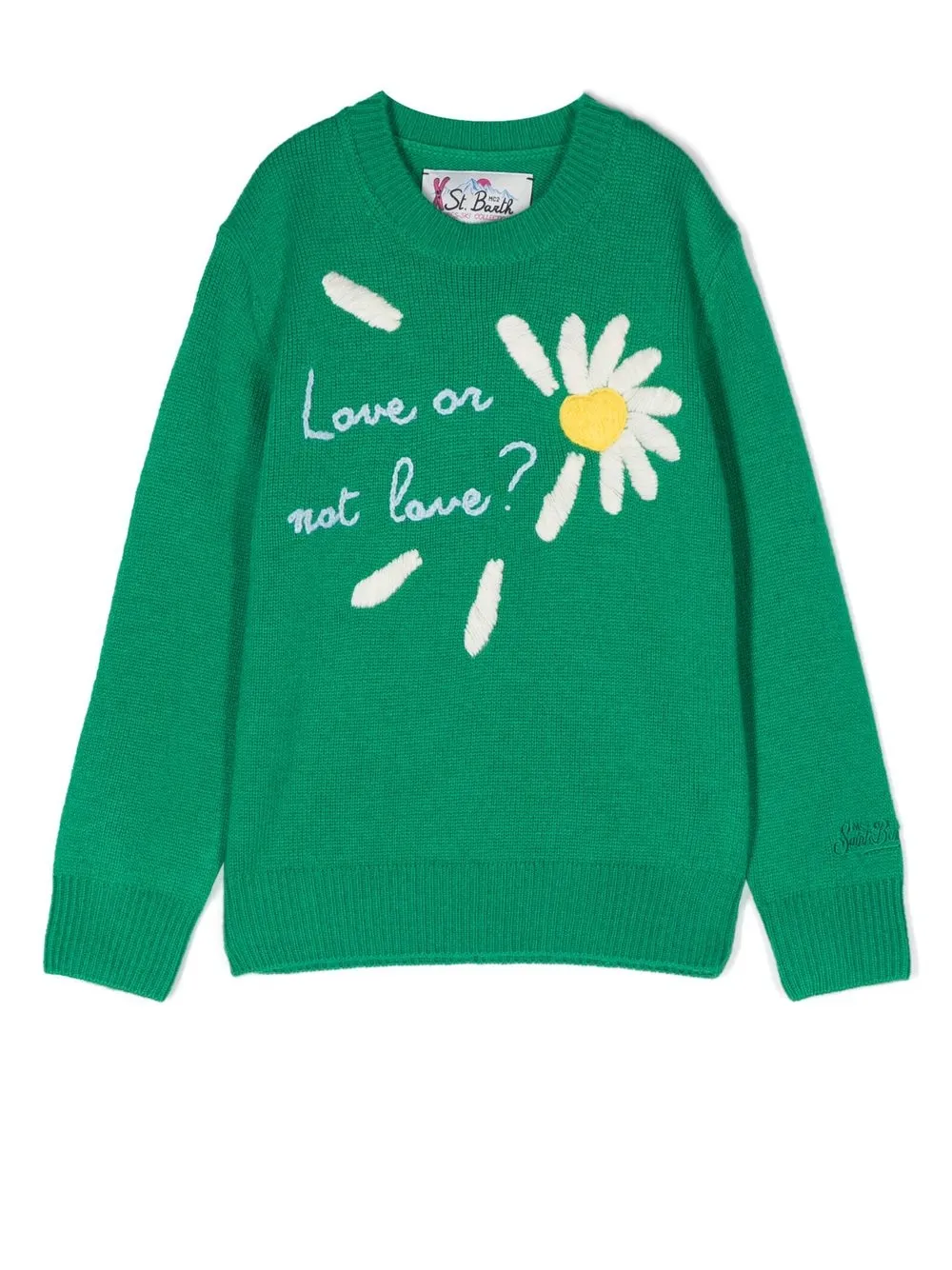 

MC2 Saint Barth Kids embroidered-motif crew-neck jumper - Green
