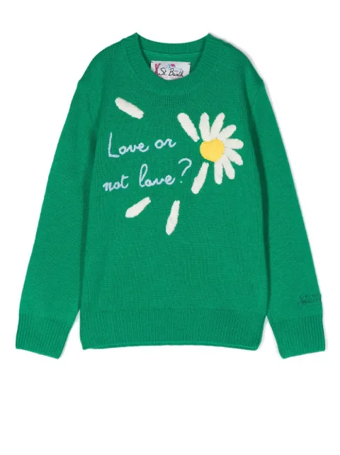 MC2 Saint Barth Kids embroidered-motif crew-neck jumper 