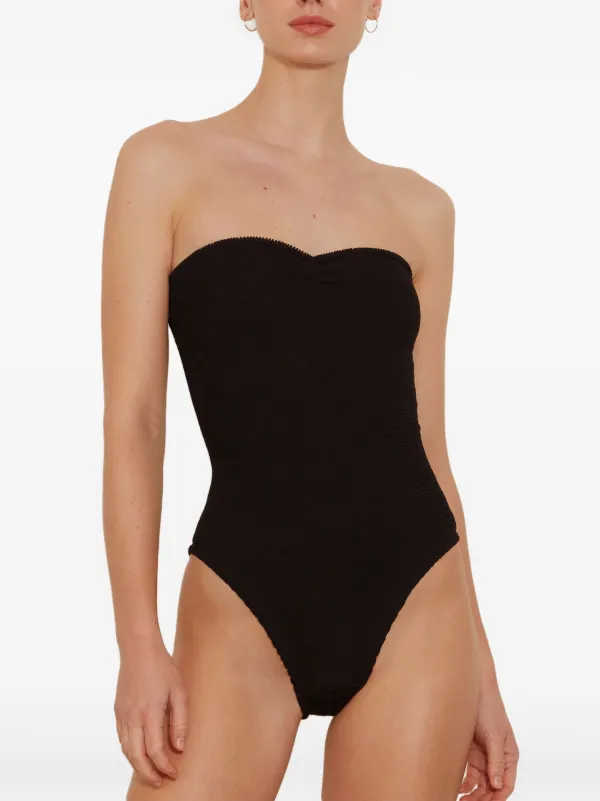 ワンピース水着 Hunza G SS25 PORTIA SWIM (SPORTIACR BLACK) Hunza G Portia Swimsuit, Black - Monkee's of Mount Pleasant