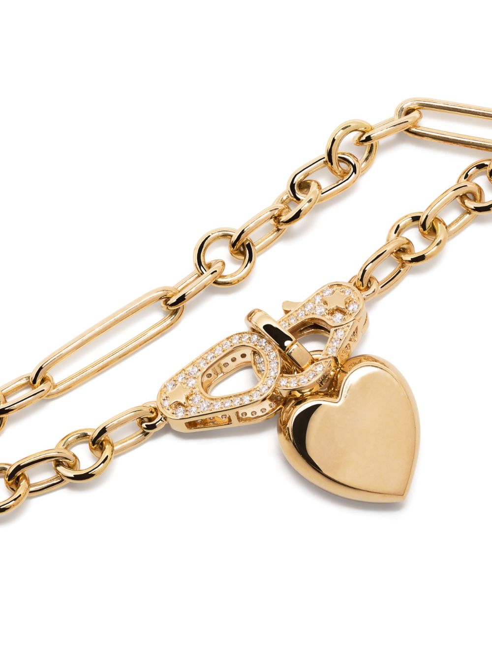 Foundrae 18kt Yellow Gold Four Heart Clover Bracelet - Farfetch