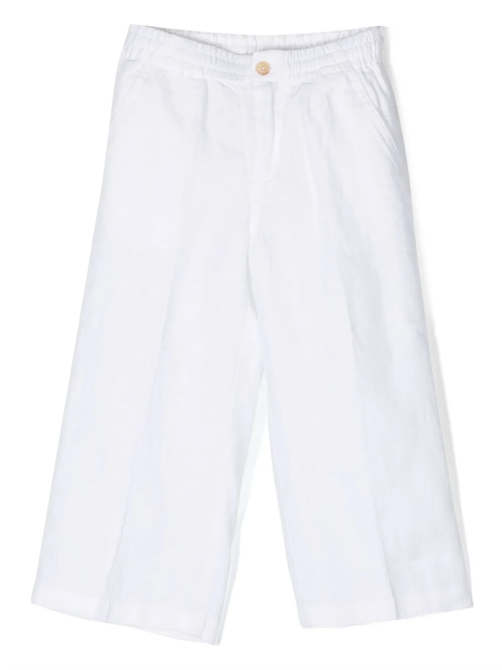 POLO RALPH LAUREN KIDS Broek met geborduurd logo Wit