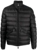 Moncler padded zip-up down jacket - Black