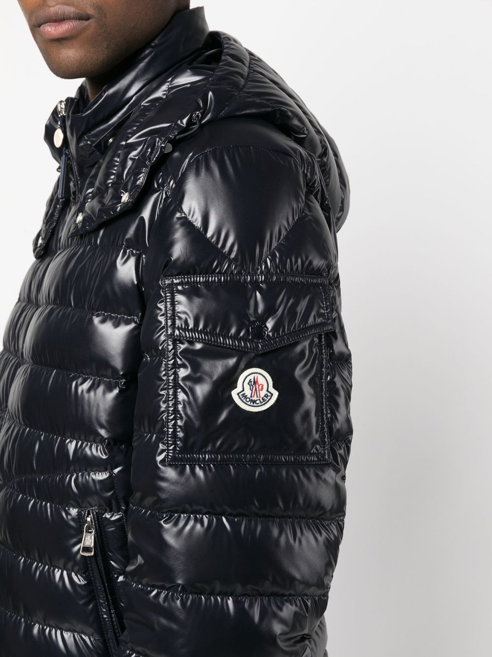 Shop Moncler Lauros Padded Down Jacket In Blue