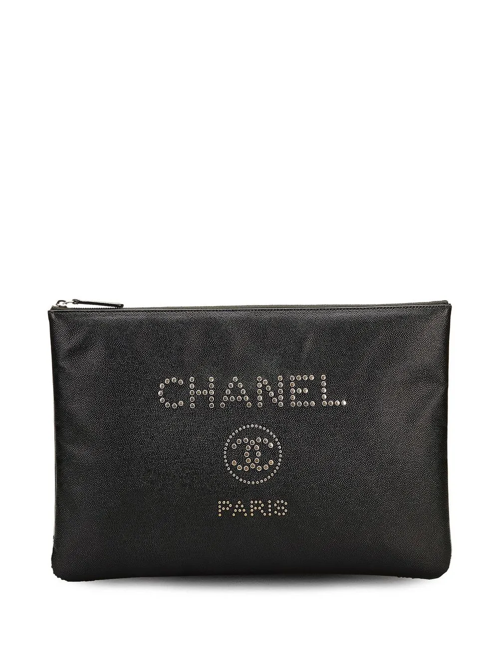 

CHANEL Pre-Owned 2018 Deauville zipped pouch - Black